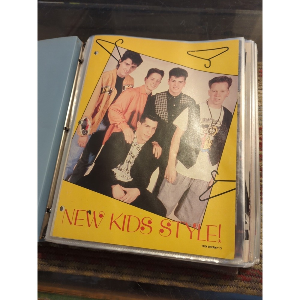 New Kids On The Block ALL HANDMADE BY SUPERFAN HUGE Vintage LOT Scrapbook!!